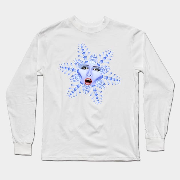 Snowflake Queen Long Sleeve T-Shirt by Brieana